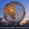 Worlds Fair Globe New York paint by number