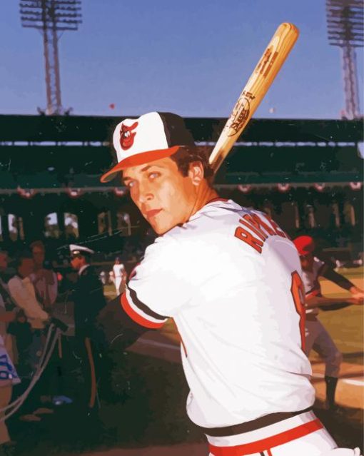 Young Cal Ripken paint by number