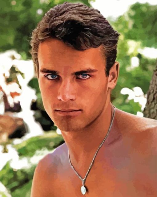 Young Terence Hill paint by number