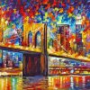 Aesthetic Abstract Colorful Bridge Art paint by number