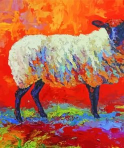 Aesthetic Abstract Sheep Art paint by number