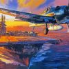 Aircraft Carrier Uss Lexington paint by number