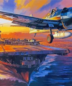 Aircraft Carrier Uss Lexington paint by number