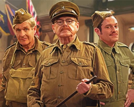 Dads Army Characters paint by number