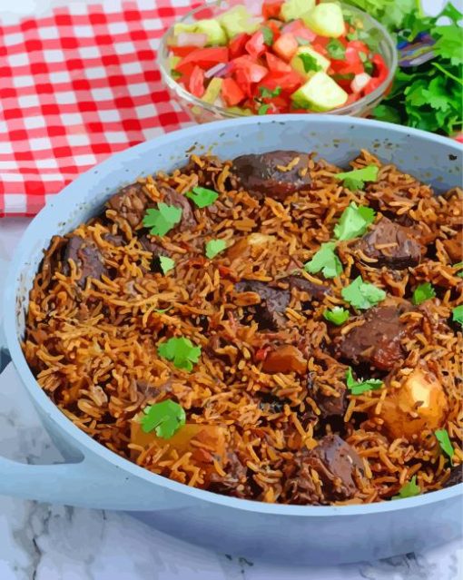 East African Pilau paint by number