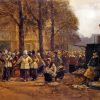 Fish Market Rotterdam By Eugene Boudin paint by number