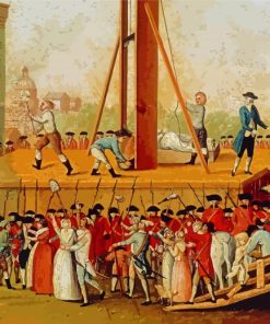 Guillotine Execution Art paint by number