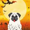 Halloween Pug paint by number