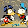 Mickey Mouse And Donald Duck Animation paint by number