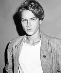 Monochrome River Phoenix paint by number