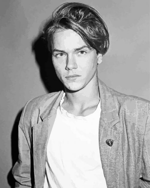 Monochrome River Phoenix paint by number