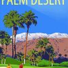 Palm Desert California Poster paint by number