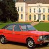 Red Ford Cortina paint by number