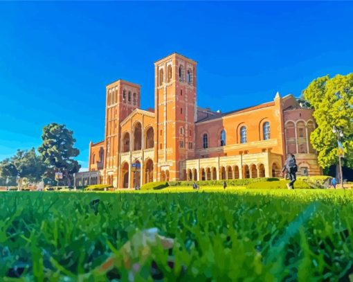 Royce Hall Building paint by number