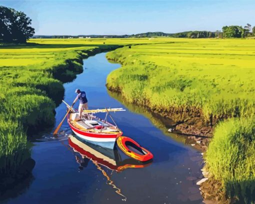 Salt Marsh paint by number