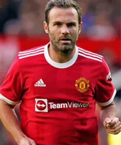 The Footballer Juan Mata paint by number