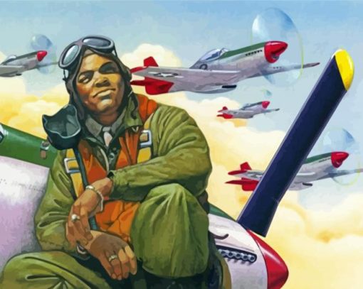 Tuskegee Airmen paint by number