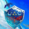 Zelda Master Sword And Shield paint by number