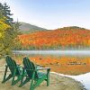 Adirondack Chair By Lake paint by number