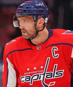 Alex Ovechkin Ice Hockey Player paint by number