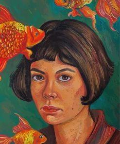 Amelie And Fish paint by number