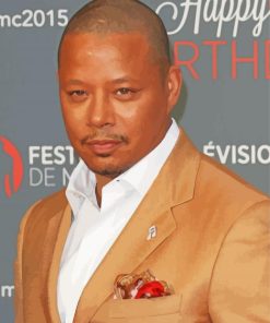 American Actor Terrence Howard paint by number