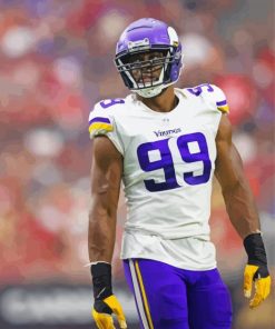 American Football Player Danielle Hunter paint by number