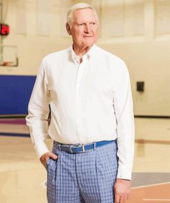 American Former Basketballer Jerry West paint by number