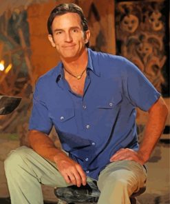 American Host Jeff Probst paint by number