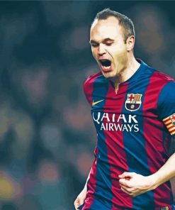 Andres Iniesta paint by number