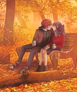 Autumn Couple Anime paint by number