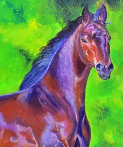 Bay Horse Art paint by number