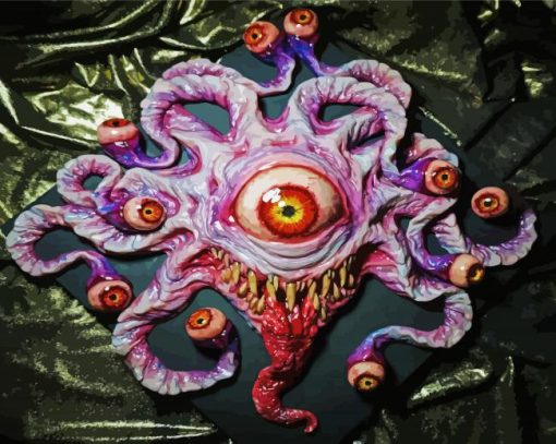 Beholder The Monster paint by number