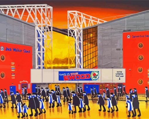 Blackburn Rovers paint by number