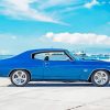 Blue Chevy Chevelle Ss Car paint by number