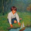 Boy With A Sailboat Simon Glucklich paint by number