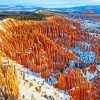 Bryce National Park In Winter paint by number