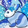 Bunny In Snow paint by number