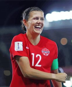 Canadian Player Christine Sinclair paint by number