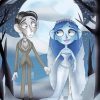 Cartoon Corpse Bride paint by number