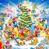 Christmas Disney Characters paint by number