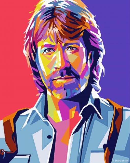 Chuck Norris paint by number