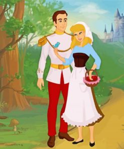 Cinderella And Prince Charming paint by number