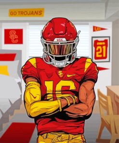 College Football Art paint by number