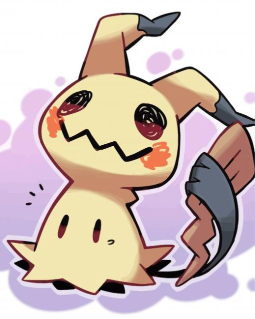 Cute Mimikyu paint by number