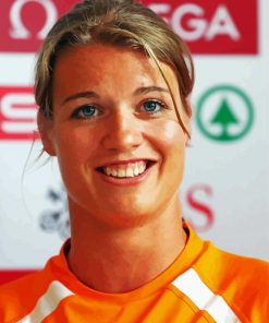 Dafne Schippers Face paint by number