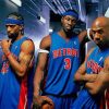 Detroit Pistons Basketball Players paint by number