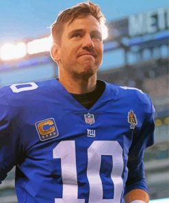 Eli Manning paint by number