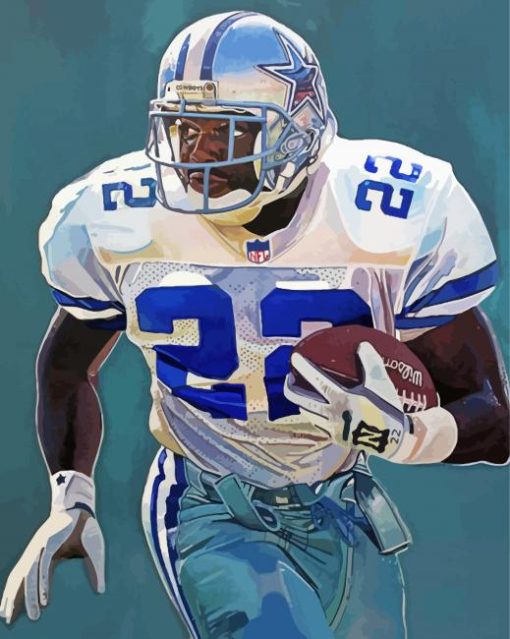 Emmitt Smith paint by number