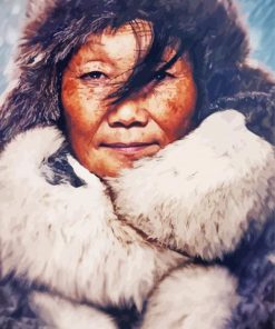 Eskimo Woman paint by number